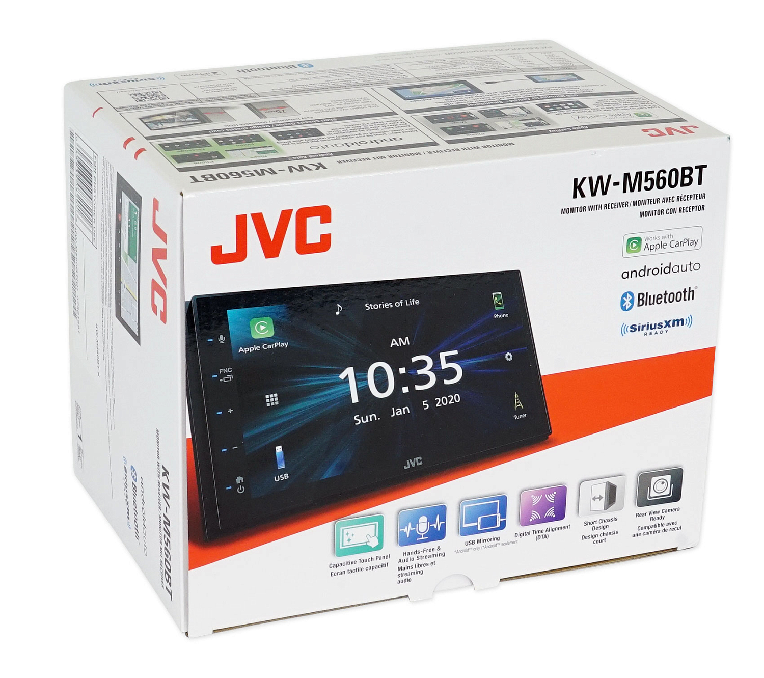 Автомобильный цифровой медиа-ресивер JVC KW-M560BT