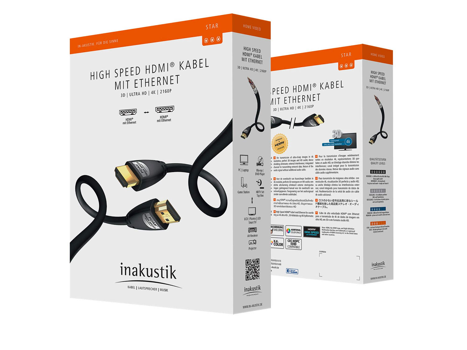 HDMI кабель INAKUSTIK Star HDMI, 5.0 m, 00324550