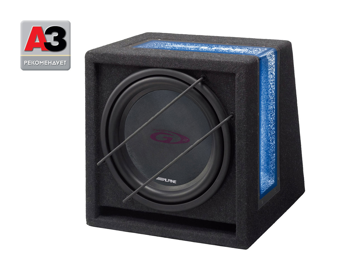 Автомобильный корпусной сабвуфер 12” (30 см) ALPINE SBG-1244BR