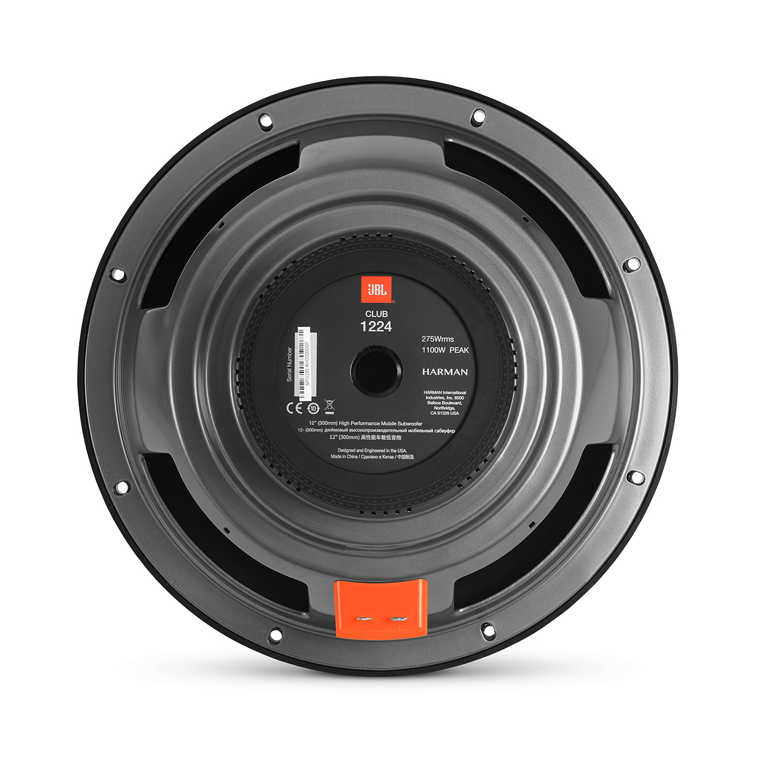 Автомобильный сабвуфер 12” (30 см) JBL CLUB1224